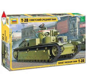 , , , ZVEZDA 1/35 T-28 SOVIET MEDIUM TANK
