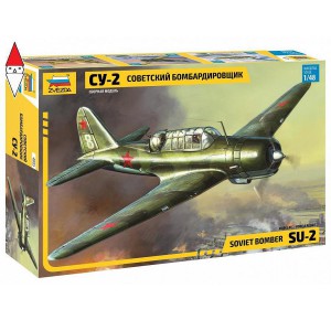 , , , ZVEZDA 1/48 SU-2 SOVIET BOMBER