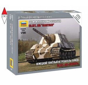 , , , ZVEZDA 1/100 GERMAN HEAVY TANK DESTROYER SD.KFZ.186 JAGDTIGER