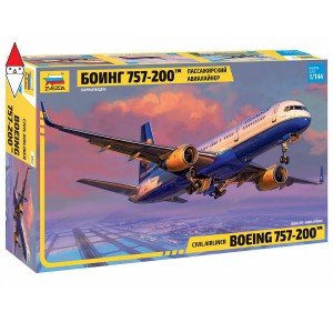 , , , ZVEZDA 1/144 CIVIL AIRLINER BOEING 757-200