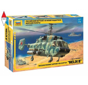 , , , ZVEZDA 1/72 RUSSIAN MARINE SUPPORT HELICOPTER HELIX B