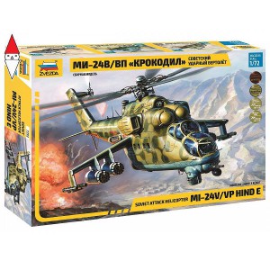 , , , ZVEZDA 1/72 SOVIET ATTACK HELICOPTER MI-24V/VP HIND E