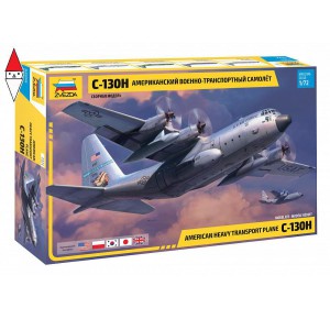 , , , ZVEZDA 1/72 AMERICAN HEAVY TRANSPORT PLANE C-130H