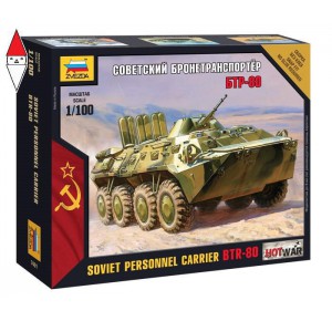 , , , ZVEZDA 1/100 SOVIET PERSONNEL CARRIER BTR-80